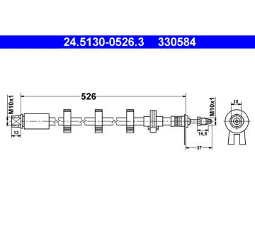 Brzdová hadice ATE 24.5130-0526.3