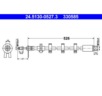 Brzdová hadice ATE 24.5130-0527.3