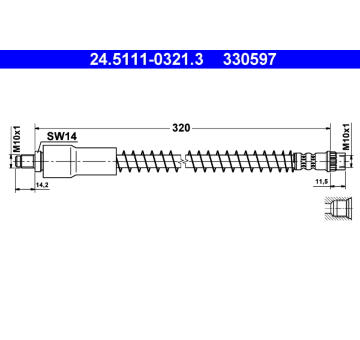 Brzdová hadice ATE 24.5111-0321.3