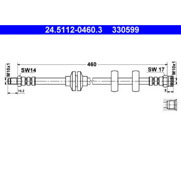 Brzdová hadice ATE 24.5112-0460.3