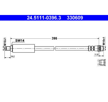 Brzdová hadice ATE 24.5111-0396.3