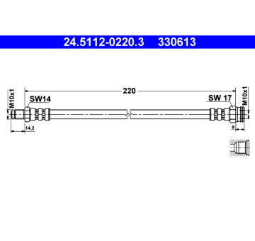 Brzdová hadice ATE 24.5112-0220.3