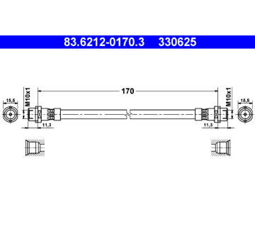 Brzdová hadice ATE 83.6212-0170.3