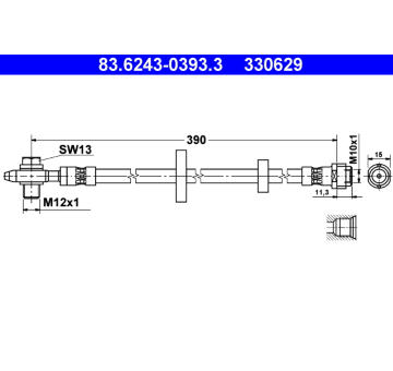 Brzdová hadice ATE 83.6243-0393.3