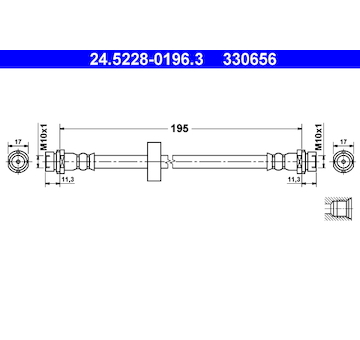 Brzdová hadice ATE 24.5228-0196.3