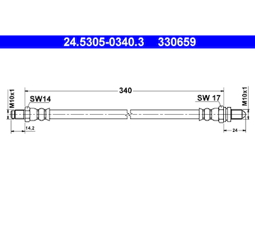 Brzdová hadice ATE 24.5305-0340.3