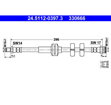 Brzdová hadice ATE 24.5112-0397.3