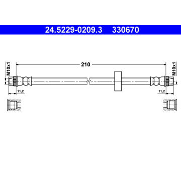 Brzdová hadice ATE 24.5229-0209.3