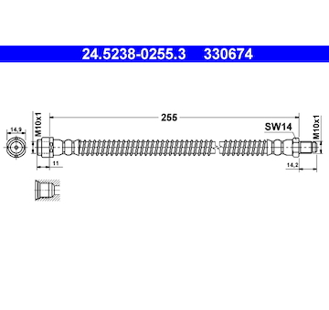 Brzdová hadice ATE 24.5238-0255.3