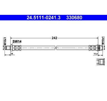 Brzdová hadice ATE 24.5111-0241.3