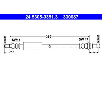 Brzdová hadice ATE 24.5305-0351.3