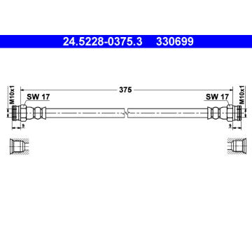 Brzdová hadice ATE 24.5228-0375.3