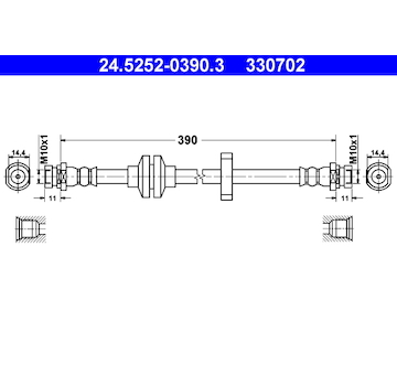 Brzdová hadice ATE 24.5252-0390.3