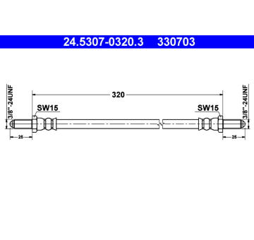Brzdová hadice ATE 24.5307-0320.3