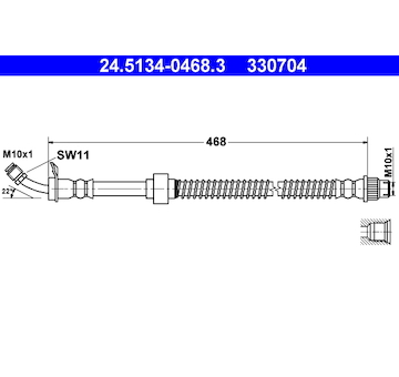 Brzdová hadice ATE 24.5134-0468.3
