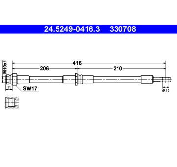 Brzdová hadice ATE 24.5249-0416.3