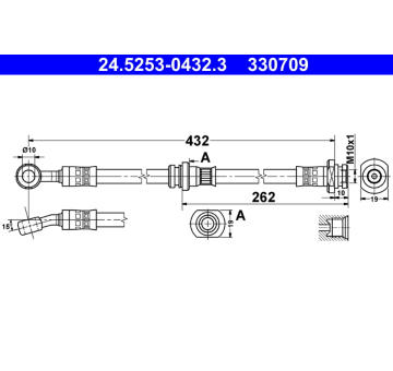Brzdová hadice ATE 24.5253-0432.3