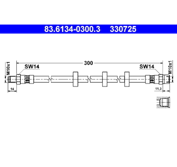 Brzdová hadice ATE 83.6134-0300.3