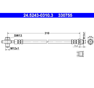 Brzdová hadice ATE 24.5243-0310.3