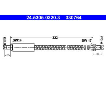 Brzdová hadice ATE 24.5305-0320.3