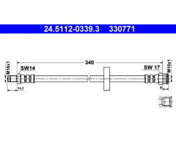 Brzdová hadice ATE 24.5112-0339.3
