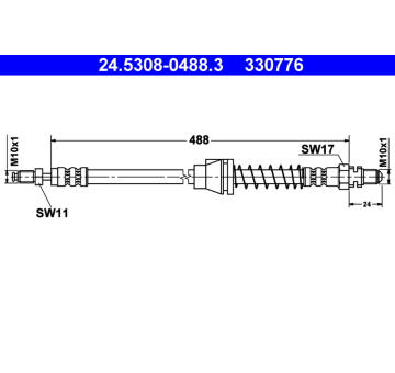 Brzdová hadice ATE 24.5308-0488.3