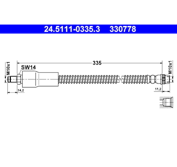 Brzdová hadice ATE 24.5111-0335.3