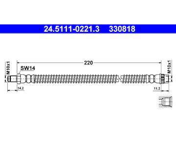 Brzdová hadice ATE 24.5111-0221.3