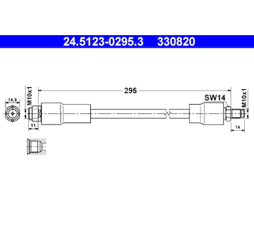 Brzdová hadice ATE 24.5123-0295.3