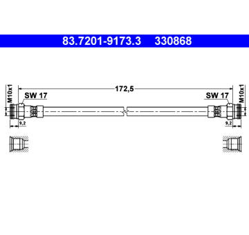 Brzdová hadice ATE 83.7201-9173.3