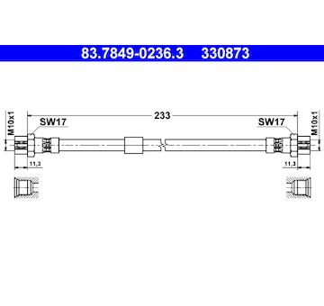Brzdová hadice ATE 83.7849-0236.3