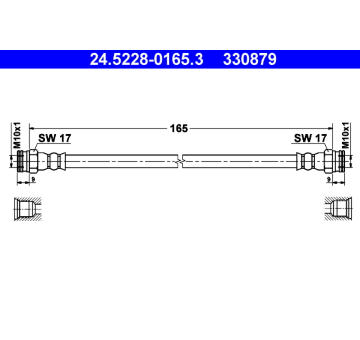 Brzdová hadice ATE 24.5228-0165.3