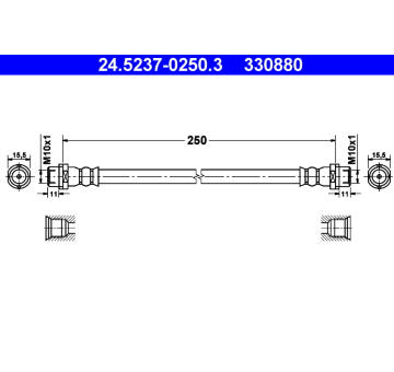 Brzdová hadice ATE 24.5237-0250.3