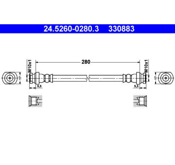 Brzdová hadice ATE 24.5260-0280.3