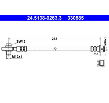 Brzdová hadice ATE 24.5138-0263.3