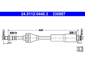 Brzdová hadice ATE 24.5112-0440.3