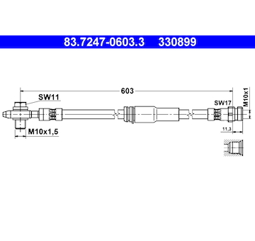 Brzdová hadice ATE 83.7247-0603.3