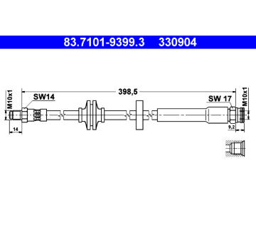 Brzdová hadice ATE 83.7101-9399.3