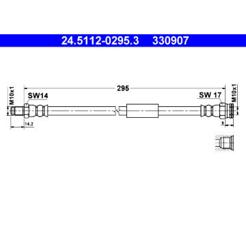 Brzdová hadice ATE 24.5112-0295.3