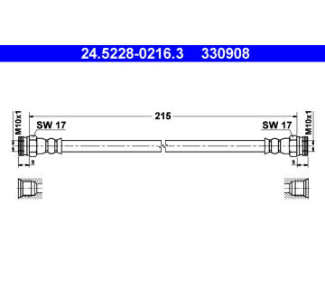 Brzdová hadice ATE 24.5228-0216.3