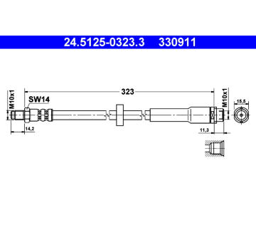 Brzdová hadice ATE 24.5125-0323.3