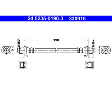 Brzdová hadice ATE 24.5235-0190.3
