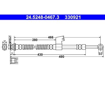 Brzdová hadice ATE 24.5248-0467.3