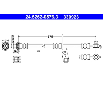Brzdová hadice ATE 24.5262-0576.3