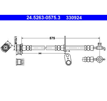 Brzdová hadice ATE 24.5263-0575.3