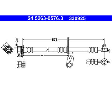 Brzdová hadice ATE 24.5263-0576.3