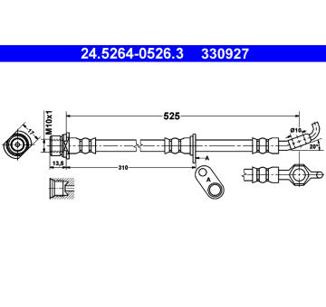 Brzdová hadice ATE 24.5264-0526.3
