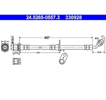 Brzdová hadice ATE 24.5265-0557.3