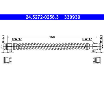 Brzdová hadice ATE 24.5272-0258.3