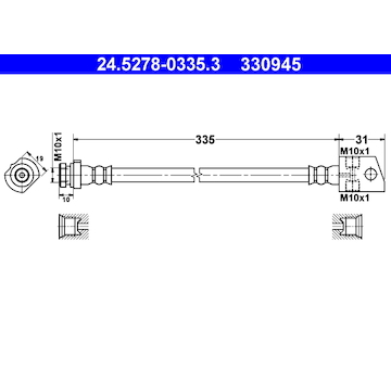 Brzdová hadice ATE 24.5278-0335.3